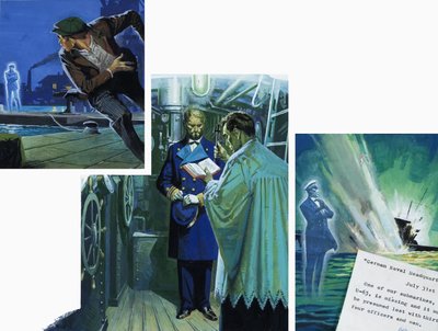 幽霊のようなUボートの司令官 作： English School