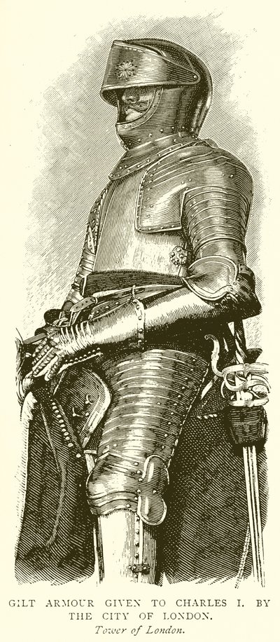 チャールズ1世に与えられたGilt Armor。ロンドン市 作： English School