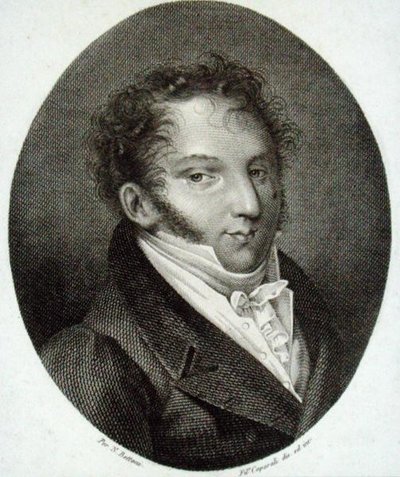 ジョアッキーノ・アントニオ・ロッシーニ (1792-1868) (エングレーヴィング) 作： English School