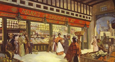 グレインジャーマーケットホールバザールニューカッスル、1895年にまだ元の形で存在 作： English School
