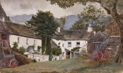 サンズのグランジ：？Wilson？s？ファーム、リンデール、1875 作： English School