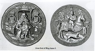 ジェームズの大シールI（1566-1625） 作： English School