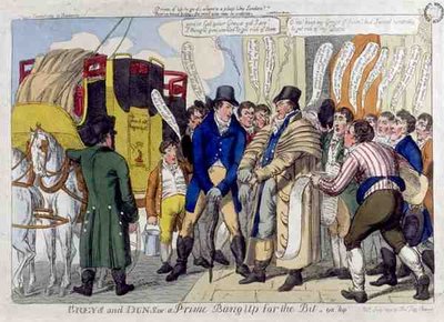 "Greys and Duns, or A Prime Bang Up for the Bit", pub. by Thomas Tegg 作： English School