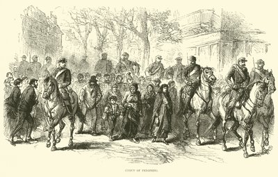 1871年4月の囚人のグループ 作： English School