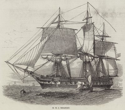 HMSメイアンダー（彫刻 作： English School