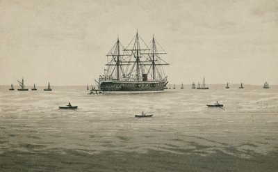 HMSペネロープ（リトグラフ） 作： English School