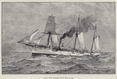 海で遭難したとされるHMSワスプ（彫刻作品 作： English School