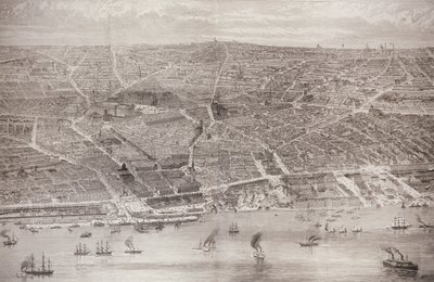 HM Torpedo Gun-Boat「Rattlesnake」、1887年2月26日、「The Illustrated London News」より 作： English School