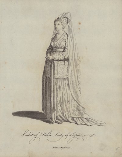 1581年のシリアの高貴な女性の習慣 作： English School