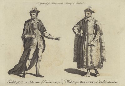 1640年のロンドン市長の習慣と1640年のロンドン商人の習慣 作： English School