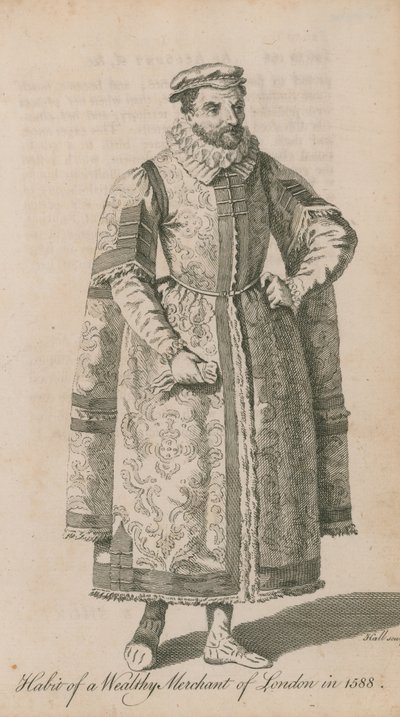 1588年のロンドンの裕福な商人の習慣 作： English School