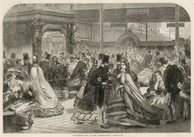 1862年の国際展示会での半ば王冠の日 作： English School