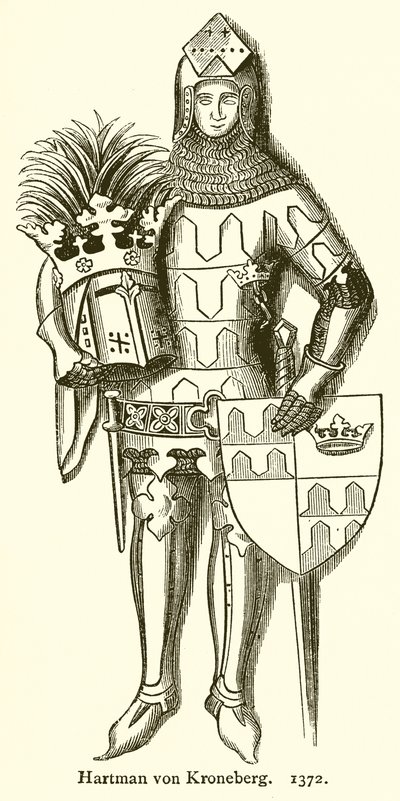ハートマン・フォン・クローネベルク。 1372 作： English School
