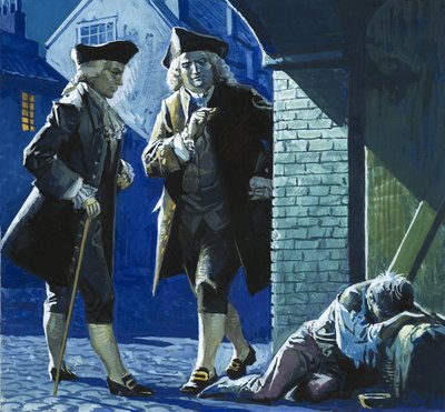 彼は言葉で絵を描いた：James Boswell 作： English School