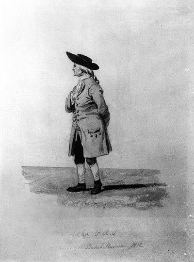ヘンリーキャベンディッシュ、FRS（1731-1810）、19世紀（ペン、インク、ウォッシュ） 作： English School
