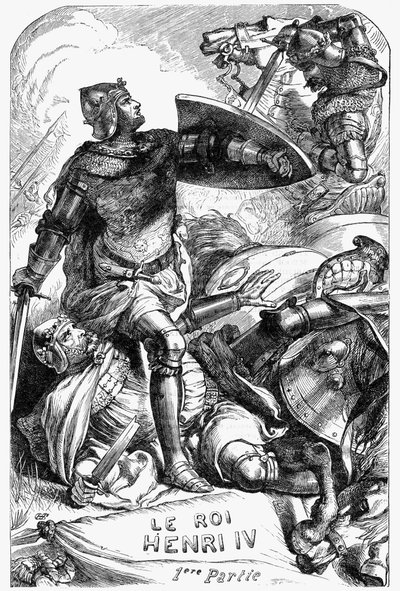 ヘンリー4世 (Henry IV) - 1866年「ウィリアム・シェイクスピア全集」の挿絵 - この版の挿絵と全体の形は、ロンドンで出版されたCassell