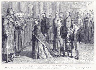 陛下とクリミア人の負傷、1856 作： English School