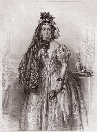 シェイクスピアの女性ギャラリー、初期のロンドンの芸術家による45の深刻な肖像画のコレクション、批評家や文学者の記録で強化されている」1838年頃 - 「シェイクスピアの女性のギャラリー」より 作： English School