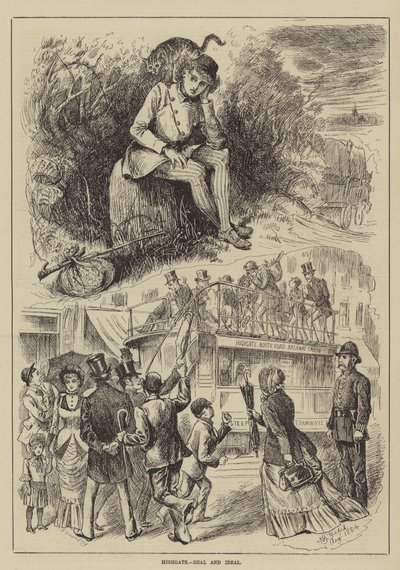 Highgate, Real and Ideal (e.g. engraving) 作： English School