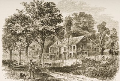 1876年にボストン近郊の歴史家ウィリアムH.プレスコット、ペッパーリルの家。 作： English School