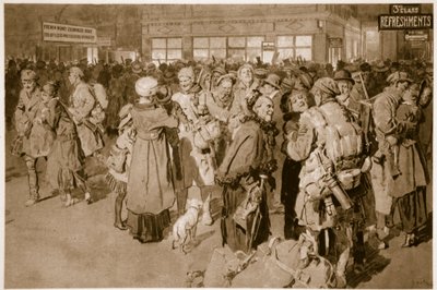 休暇中の家：1914〜19年にロンドンターミナルで特別なトレンチが到着した後 作： English School