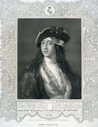 ホレイショウォルポール、オーフォード第4伯爵（1717-97） 作： English School