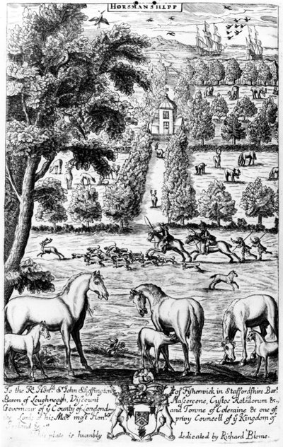 Horsmanshipp、リチャードブルーム発行の「紳士のレクリエーション」より1686 作： English School