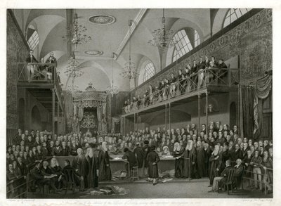 1820年の重要な調査中の貴族院 作： English School