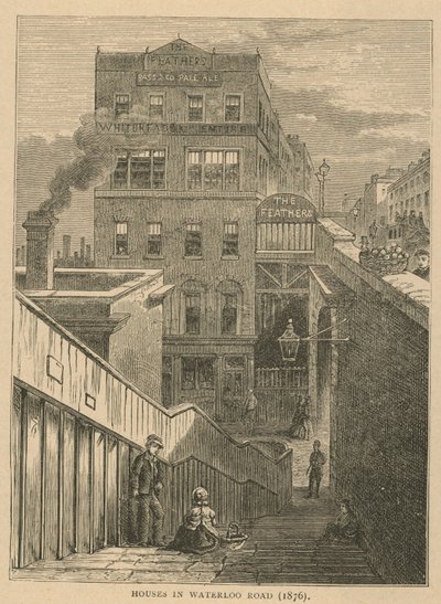 ウォータールーロードの住宅、1876年 作： English School