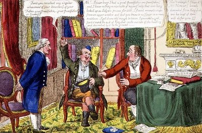フンブクまたは紋章の栄誉」1790年頃（カラーエッチング 作： English School