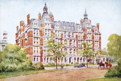 Hyde Park Hotel, London（カラーリトグラフ 作： English School