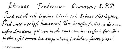 IF Gronovius 作： English School