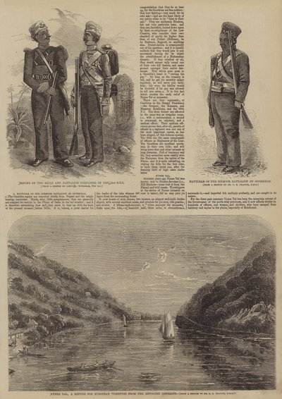1857年のインドの反乱（エングレービング 作： English School