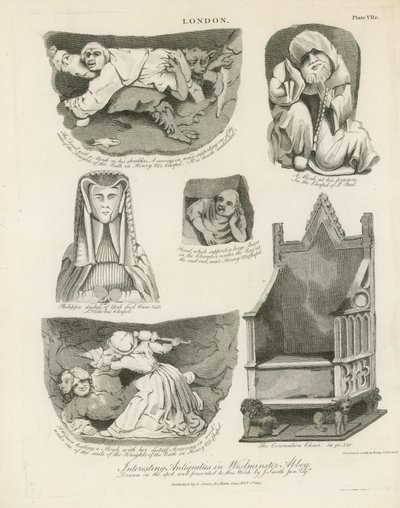 ウェストミンスター寺院の興味深い骨董品 作： English School