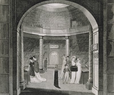 レバリアン美術館の内部ビュー、1806 作： English School