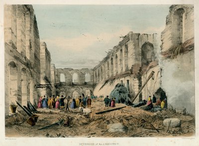 装甲の内部、ロンドン塔の火、1841年 作： English School