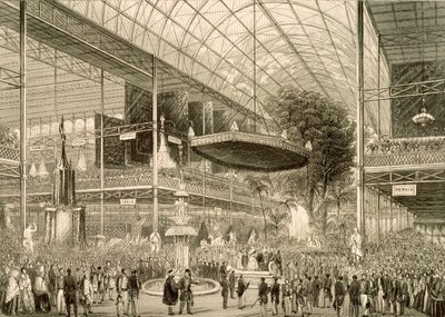 大展覧会の内部、グランドステートは1851年5月1日オープン 作： English School