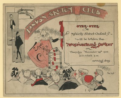 ロンドンスケッチクラブでのイベントへの招待 作： English School