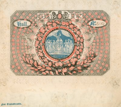 1821年のジョージ4世の戴冠式への招待 作： English School