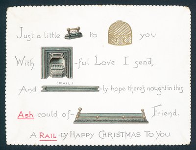 金物、クリスマスカード 作： English School