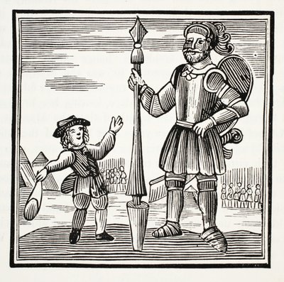 ジャック・アンド・ザ・ジャイアント、パブ、ジョン・アシュトンによる18世紀のChap-booksのイラスト。 1882 作： English School