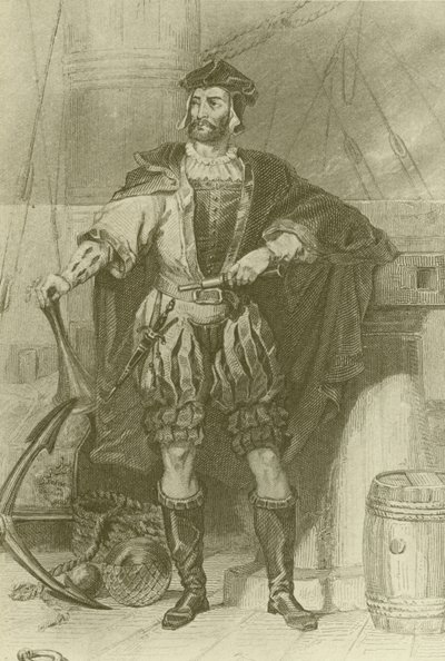 ジャック・カルティエ（1494-1557、フランス人探検家 作： English School