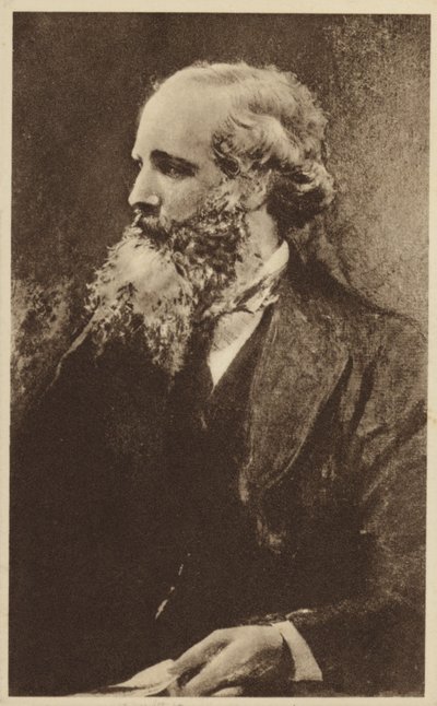 ジェームズ・クラーク・マクスウェル（1831-1879）スコットランドの理論物理学者（リトグラフ） 作： English School