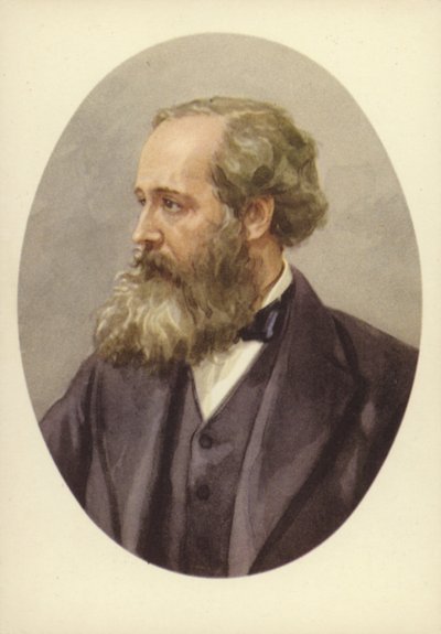 ジェームズクラークマクスウェル（1831-1879）、スコットランドの理論物理学者 作： English School