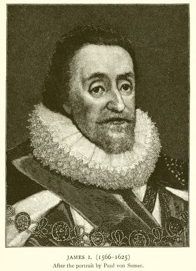 ジェームズI（1566-1625） 作： English School