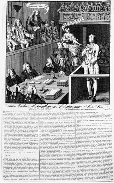 ジェームズ・マクリーン・ザ・ジェントルマン・ハイウェイマン、ザ・バー、1750 作： English School