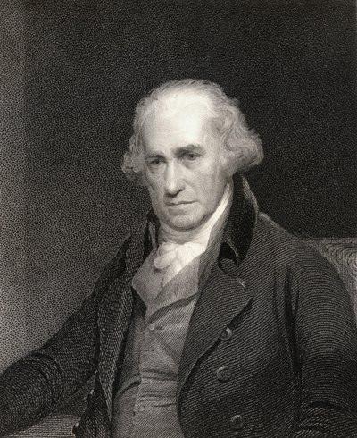 肖像画のギャラリーからのジェームズワット（1736-1819）、1833年に公開 作： English School