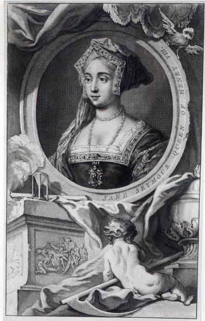 ジェーンシーモア、ヤコブスウブラーケンによる彫刻、1746年 作： English School