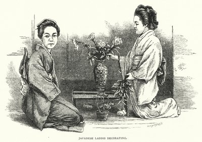 日本の女性の装飾（彫刻 作： English School