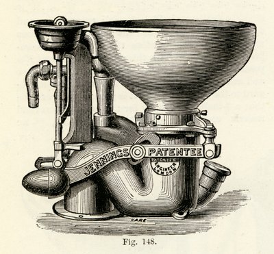 ジェニングス改良ブラマーバルブクローゼット、1870 作： English School